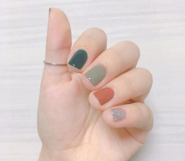 nail可爱纯色美甲