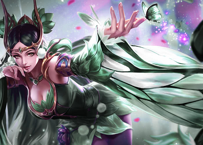 王者峡谷最美女英雄第一貂蝉第二王昭君其余两位略微逊色