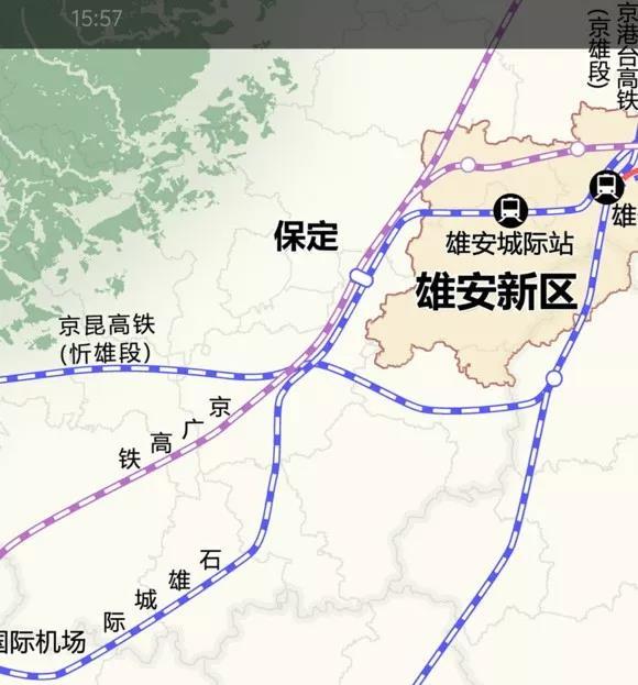 神秘的雄安西站或将影响保定城区火车站点规划