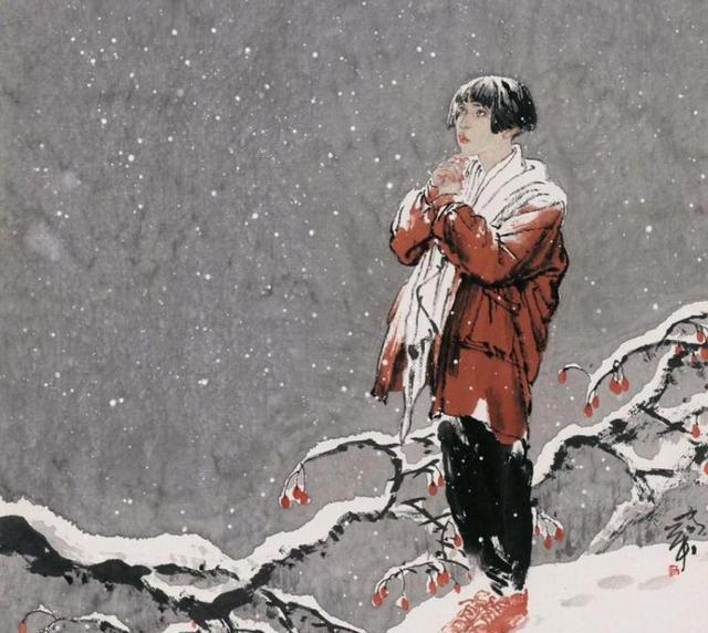 何家英水墨美女作品!用画笔留住青春!|何家英|人物画|工笔画_新浪新闻