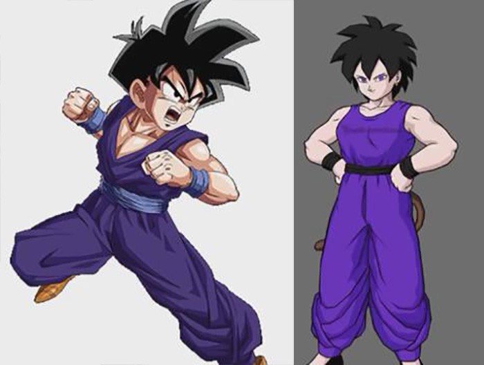 18张龙珠人物性转图,合体扎马斯最性感,孙悟空娇羞红了脸!|马斯|孙悟