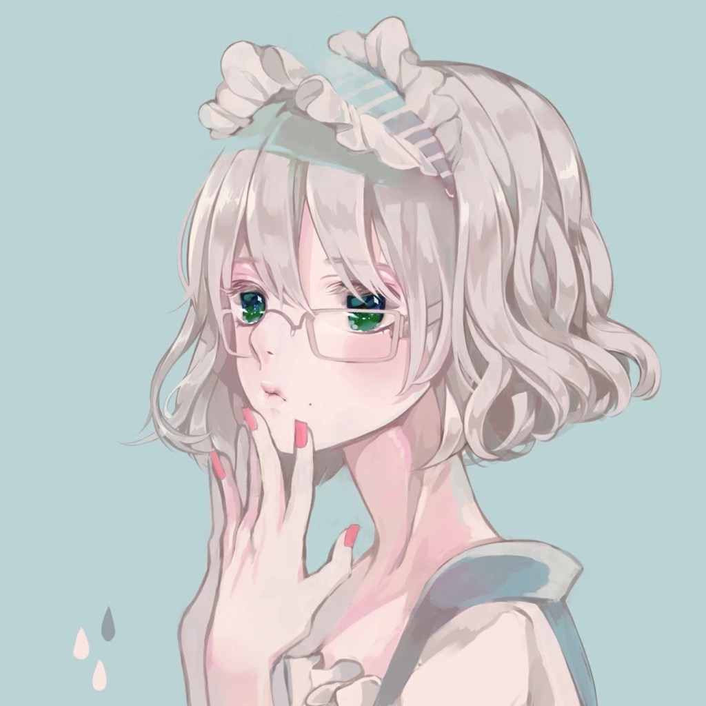 一组无水印女生卡通头像哟