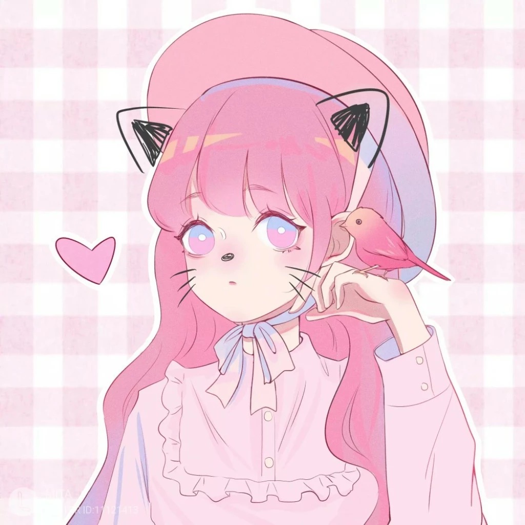 一组无水印女生卡通头像哟