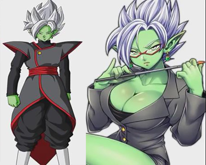 18张龙珠人物性转图合体扎马斯最性感孙悟空娇羞红了脸