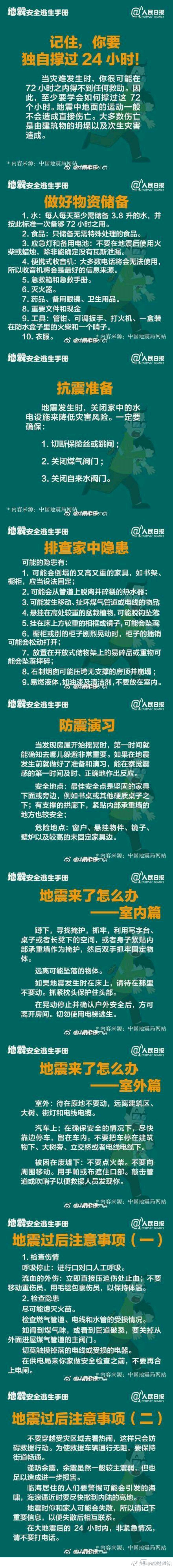 万一发生地震,如何自救逃生?最权威地震安全逃生手册[话筒]