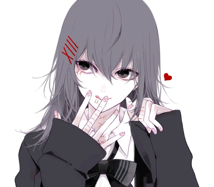 动漫二次元暗黑系美少女图片,正因为我们看不见,那才可怕