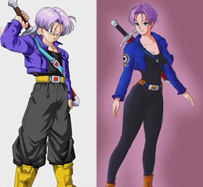 18张龙珠人物性转图合体扎马斯最性感孙悟空娇羞红了脸