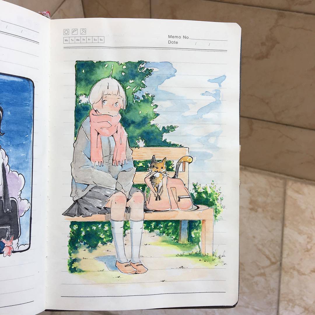 记事本上的艺术 ikedda (ins) 676767|记事