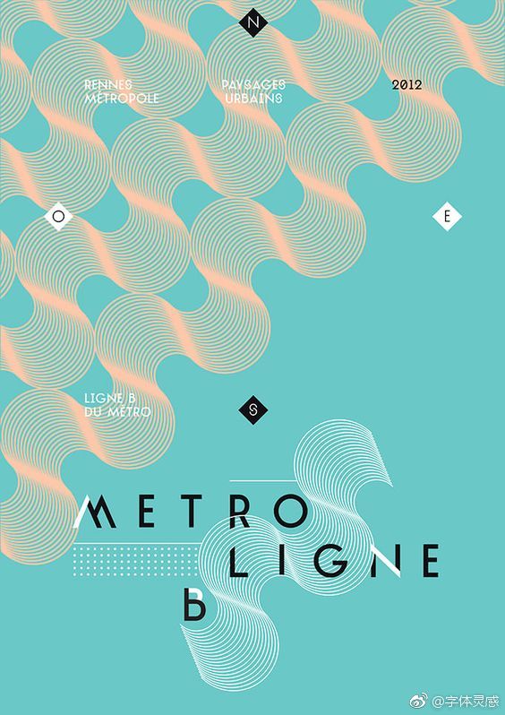 线条艺术海报设计