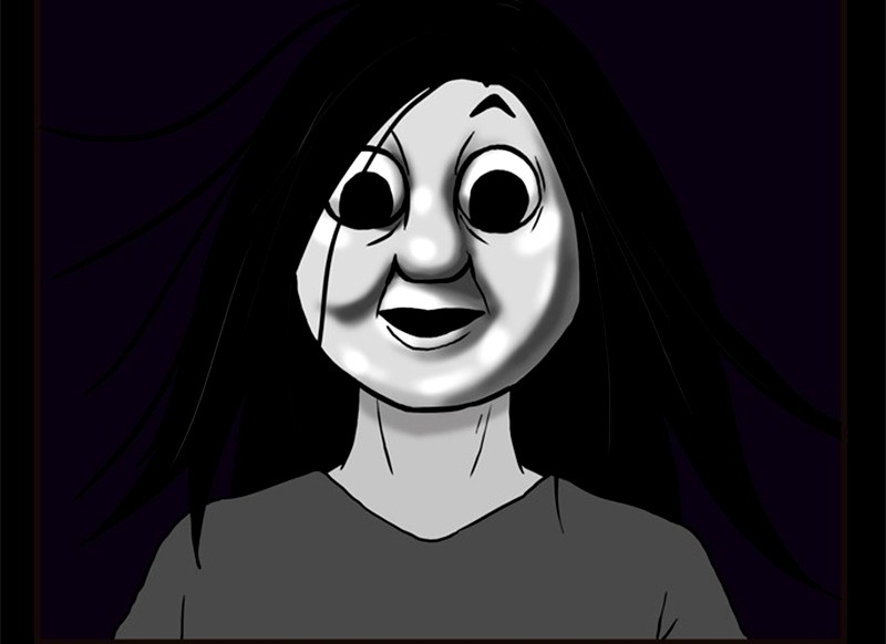 搞笑漫画当风吹过山村贞子的脸庞