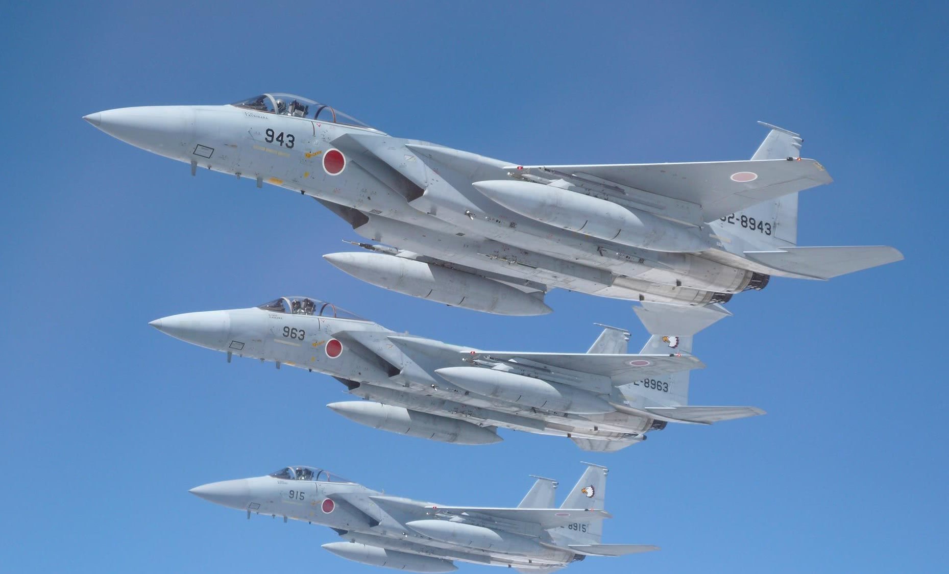 日本空自f-15j战机.