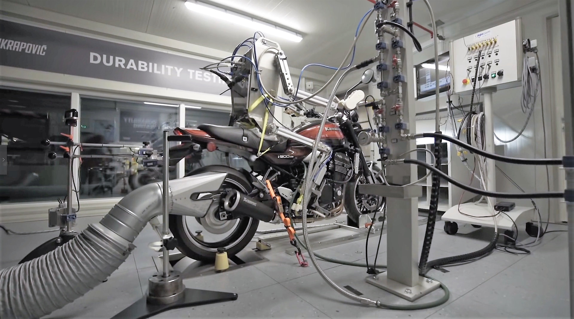 叕机器人:为摩托车做马力测试