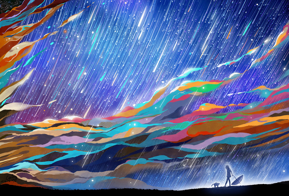 缤纷绚丽多彩的世界 早安