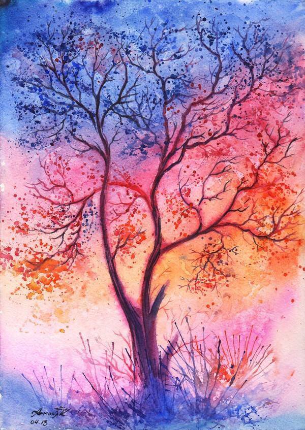 乌克兰9696水彩画家anna armona一组唯美的抽象水彩艺术欣赏(转