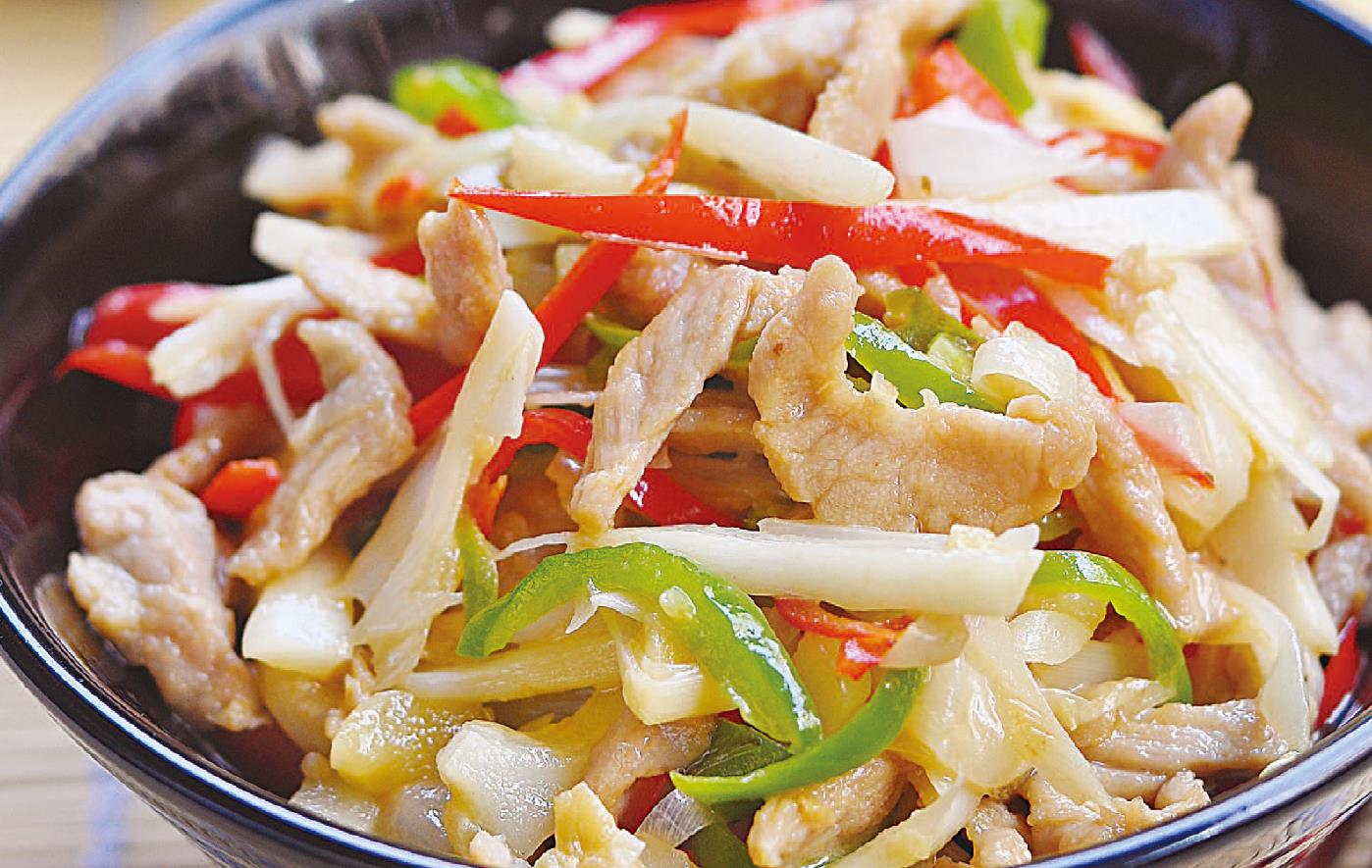 适合夏天吃的酸笋小炒肉,越吃越有嚼头,快来试试这美味的小炒