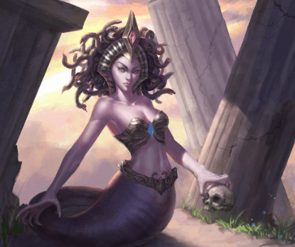 这样我们其实就是能够发现了对于蛇女这个英雄,我们只需要抓住两个