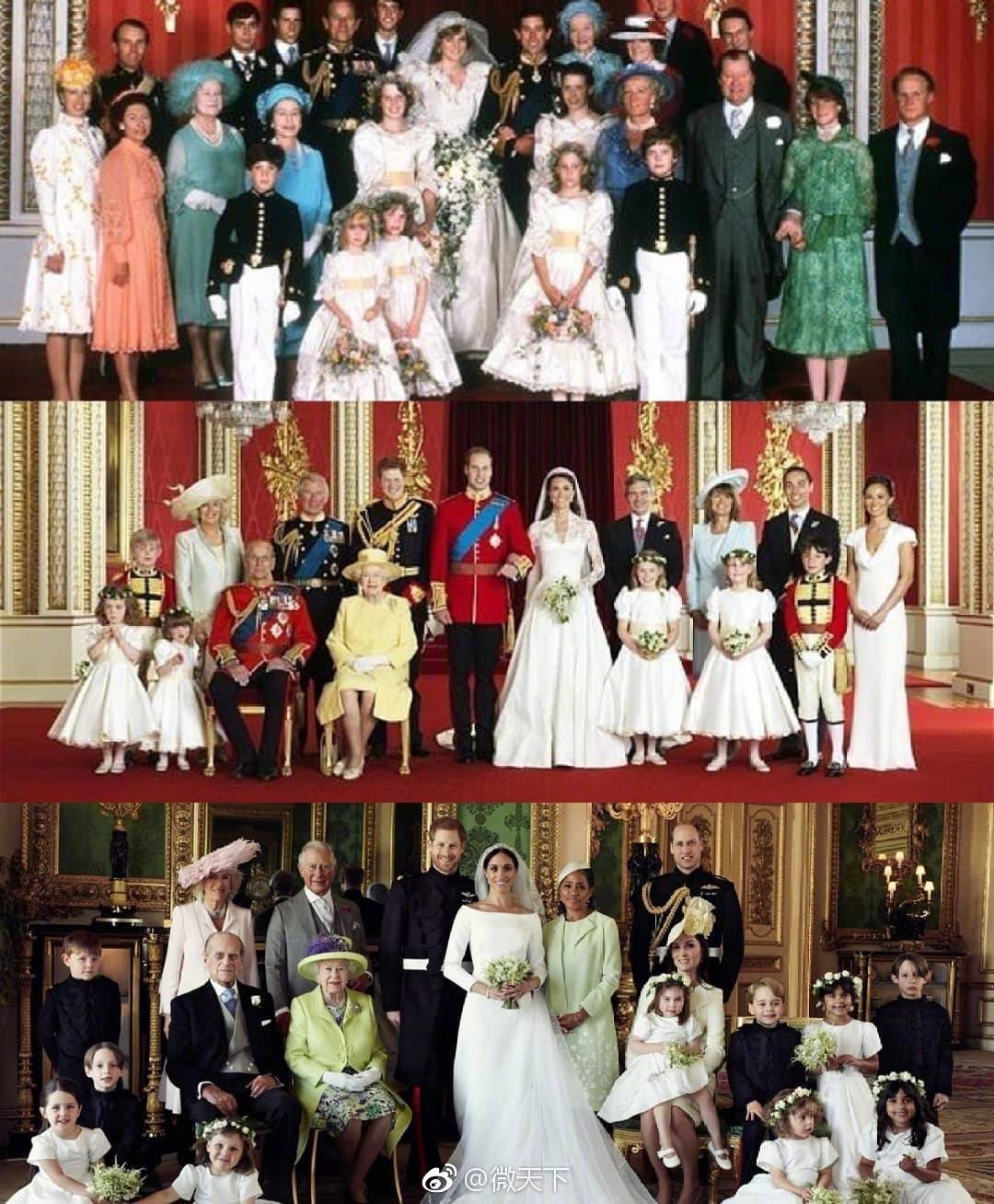 哈里王子全家福对比照