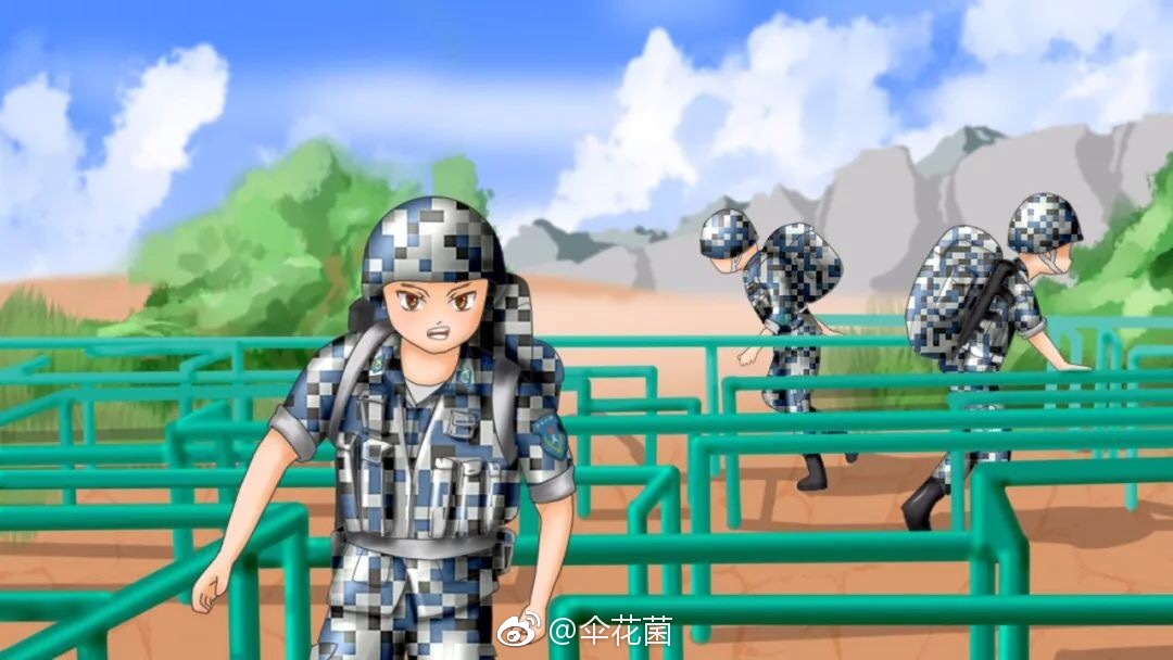 这10幅军营漫画不是大片,却有空降兵的别样精彩!