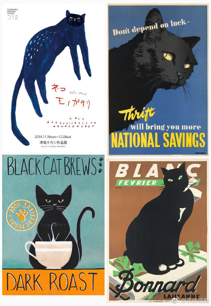 36张猫咪海报设计
