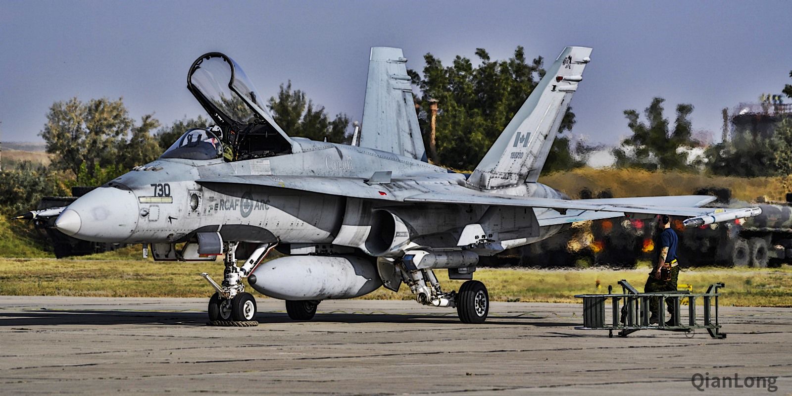 皇家加拿大空军的cf-18/188"大黄蜂"战斗机(mcdonnell douglas cf-18