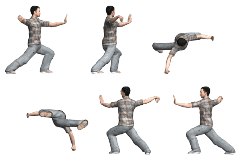 3d动漫版二十四式太极拳,人人可学会!