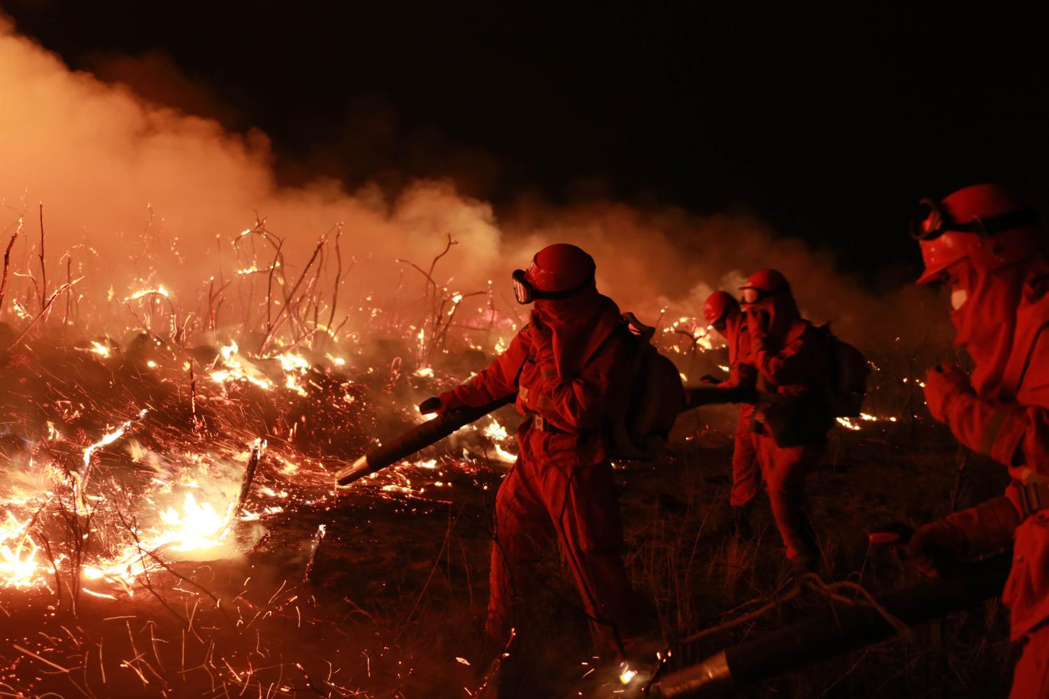 中哈边境突发大火, 武警森林官兵昼夜奋战火场一线