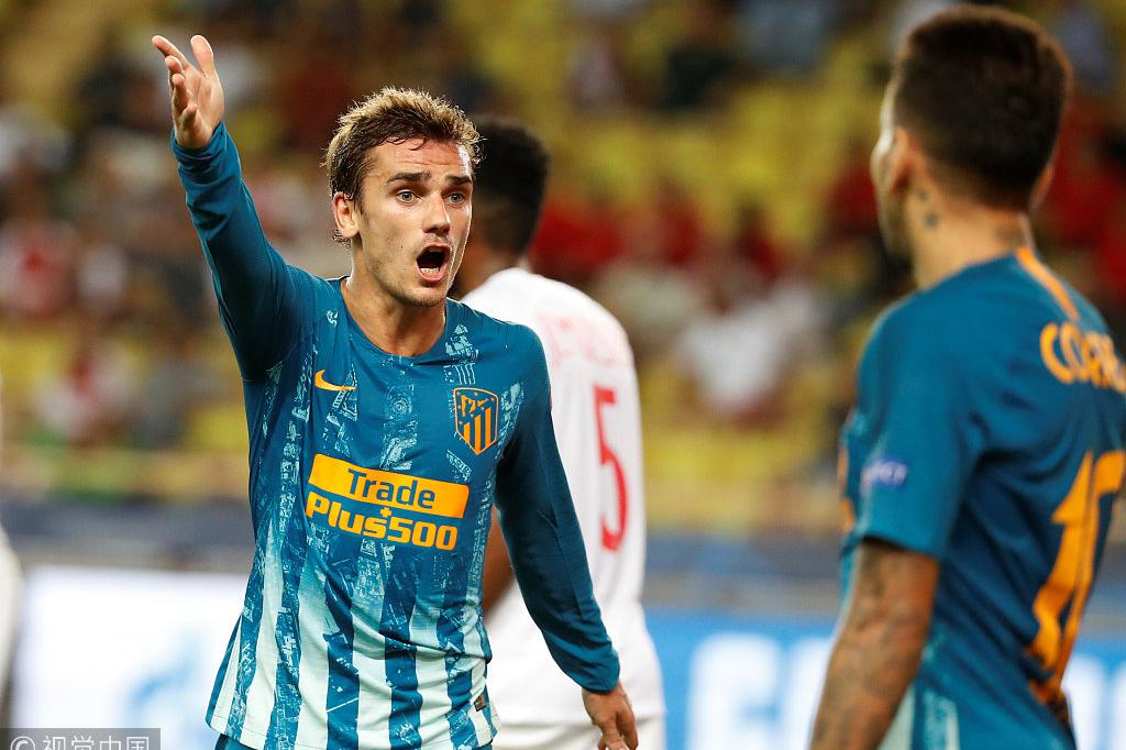 马竞客场2-1战胜摩纳哥,吉梅内斯头球破门