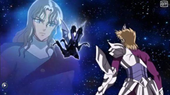 4,仙宫:捷古灵魂vs撒加巴度想偷袭一辉的冻结拳被挡在一辉身前的沙加