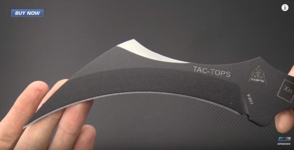 TOPS TAC爪刀:足以在瞬息间划开喉咙的猛虎之爪|爪刀|刀片|高碳钢_新浪新闻