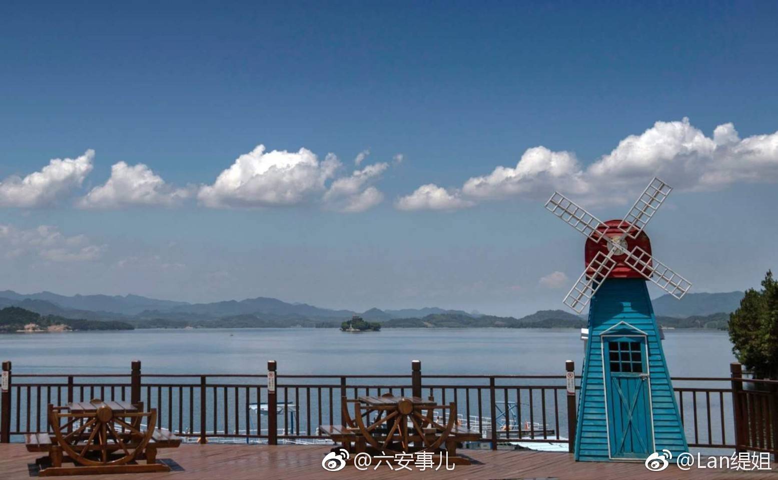 大美六安舒城万佛湖风景区群山环抱碧水蓝天不亏是5a旅游区给力