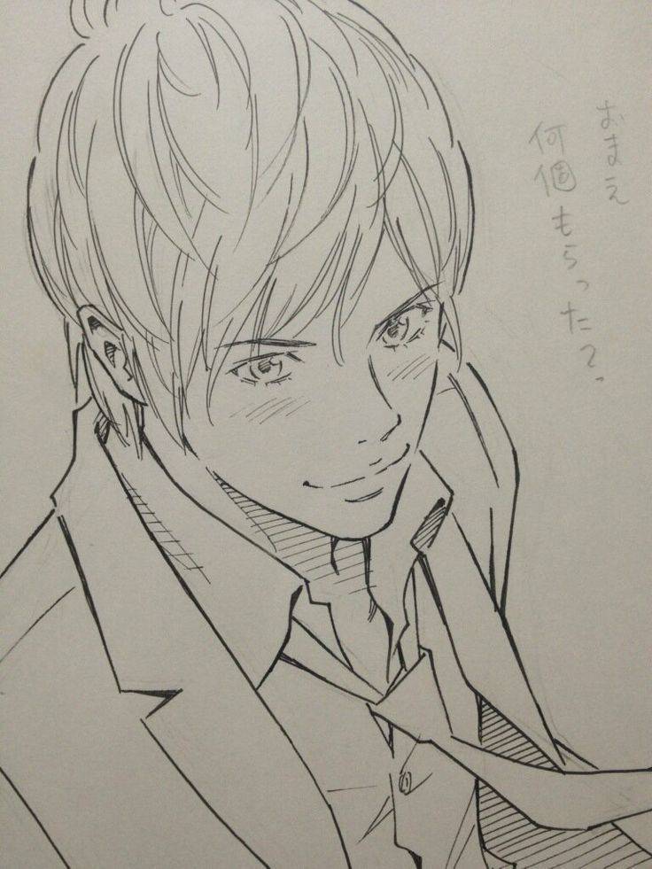 著名漫画家窪之内英策人物手稿 著名漫画家窪之内英策人物手稿