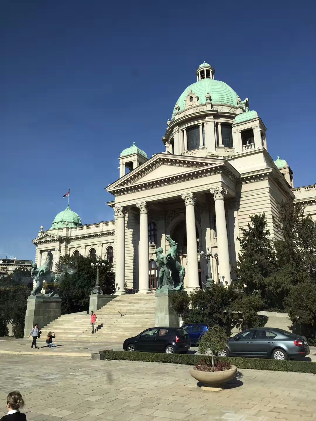 塞尔维亚首都贝尔格勒的国会大厦!非常的壮观