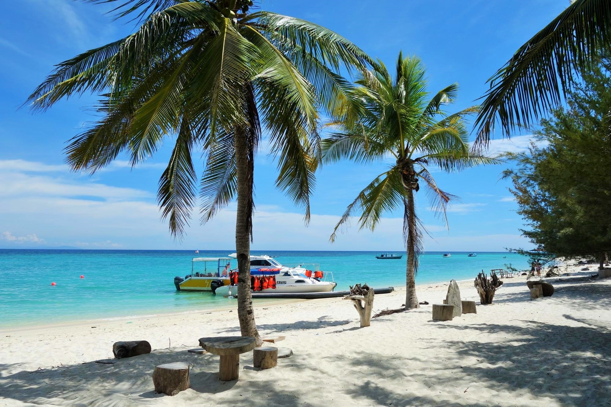 美人鱼岛位于马来西亚沙巴州实际名为曼达那尼岛