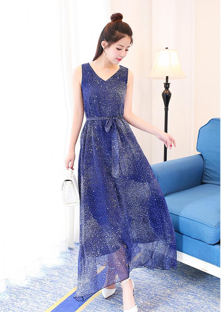 这3款蓝色星空裙超好看, 美出新高度