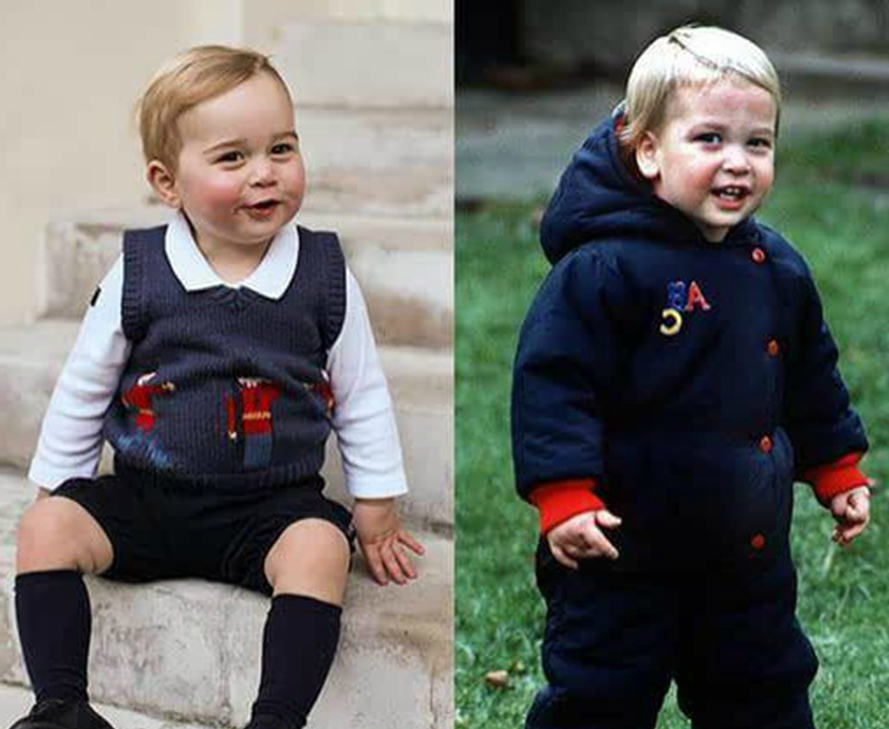乔治小王子很可爱其实他爸爸威廉王子小时候更是萌爆
