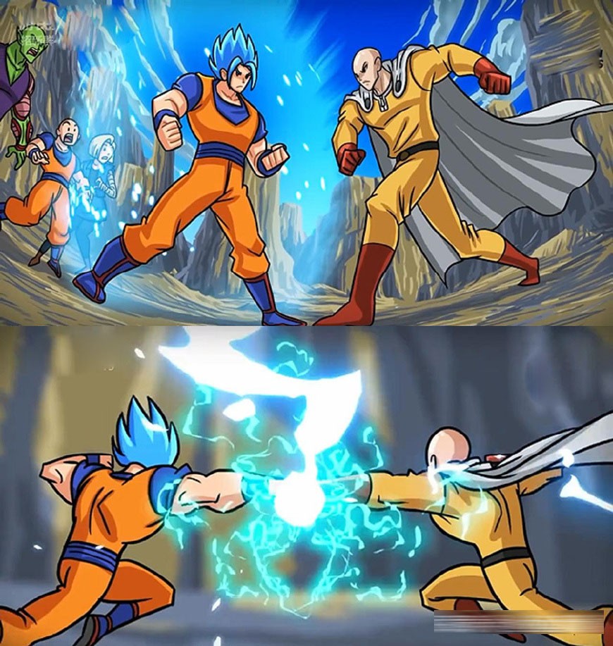 一拳超人大战卡卡罗特战后两人有了孩子像琦玉还是孙悟空