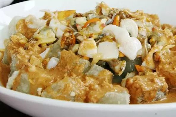 烟台版三鲜焖子,做法简单,咸鲜香嫩,q弹爽口,是道下饭菜!