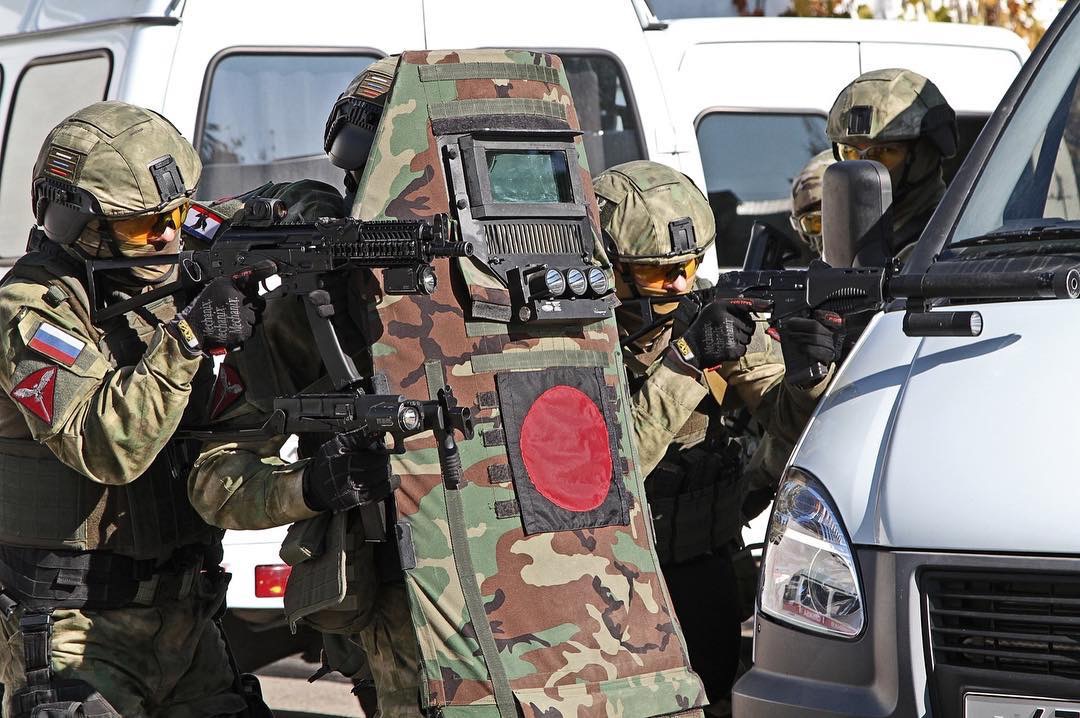 俄罗斯国民近卫军驻克里米亚共和国sobr分队 名为Халзан|共和国