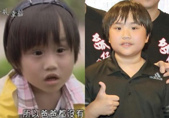 近日跟着爸爸出席活动,圆滚娃娃脸依旧,现在身高148公分,弟弟迷你彬
