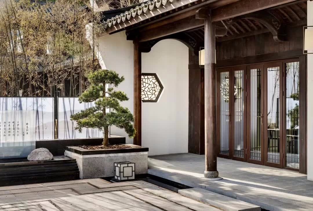 中式庭院案例杭州蝶来雅谷泉