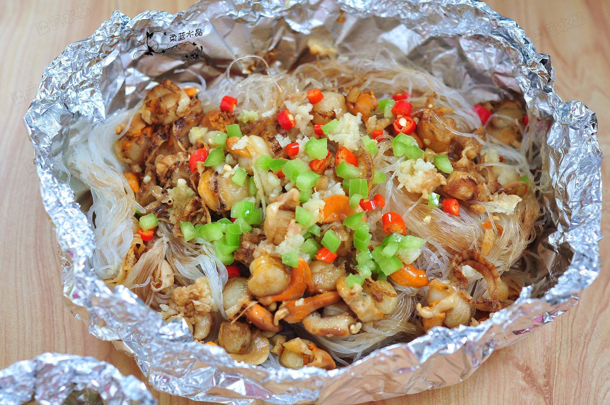 在家做无油烟烧烤,料足味道鲜,做法简单,这菜给肉都不换|蒜蓉酱|扇贝