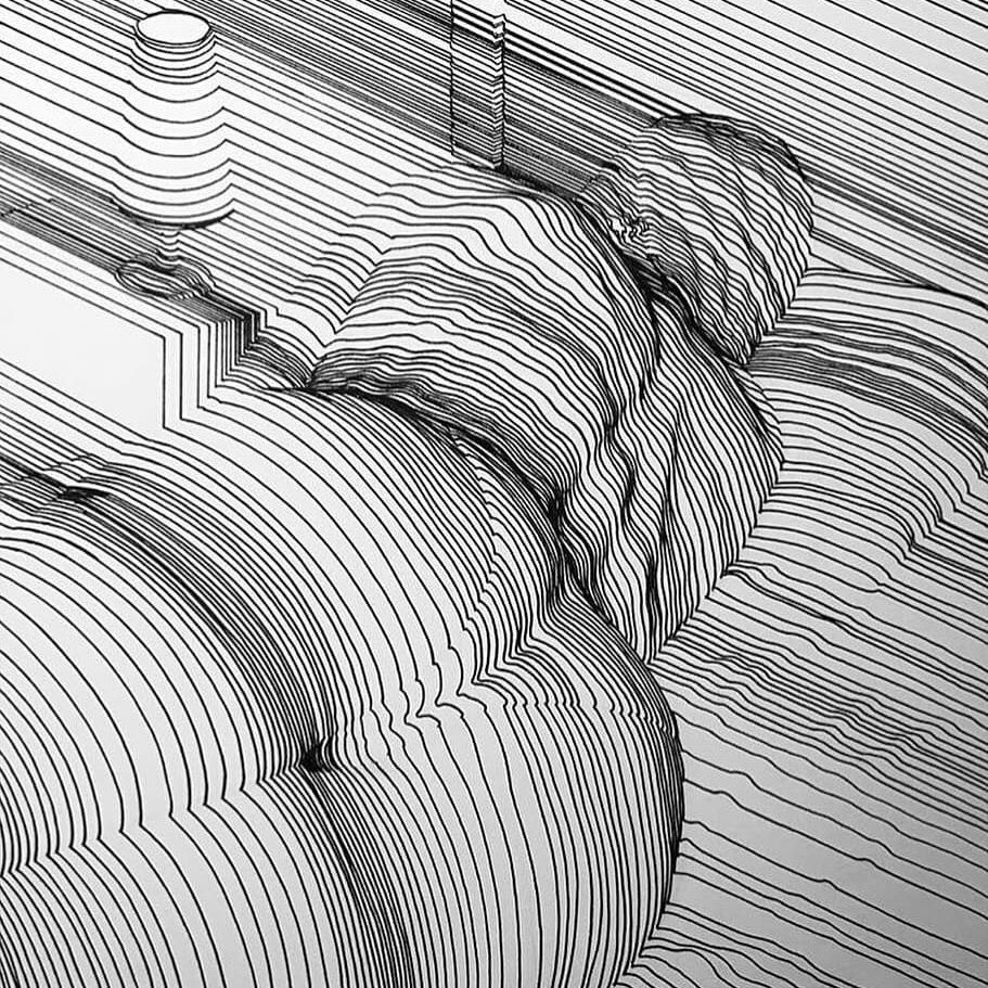 迷之线条艺术家nesterformentera