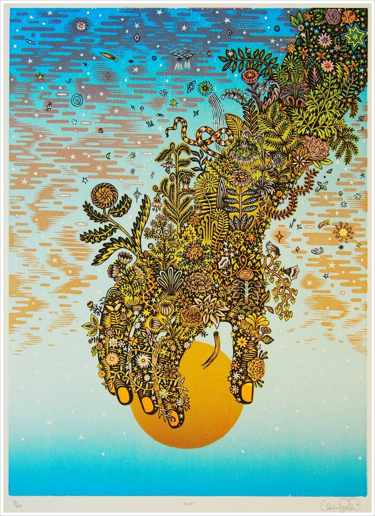 木版画作品 / 美国艺术家 tugboat printshop