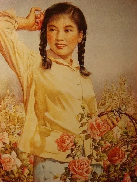 老上海月份牌年画中的美女 婀娜多姿