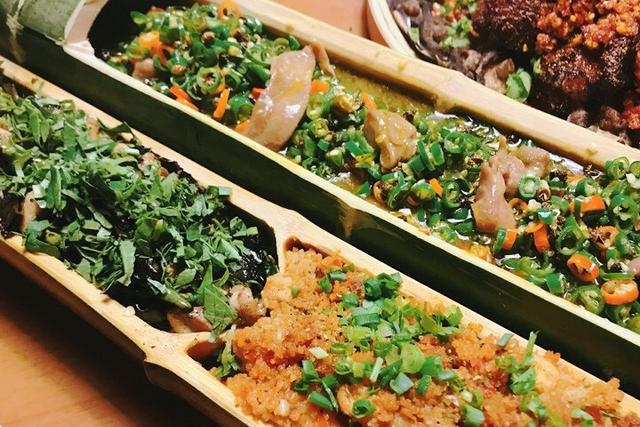 在主城也能吃到乡村味道的竹筒菜,满桌竹香味|竹筒|豆棒|菜品_新浪新闻