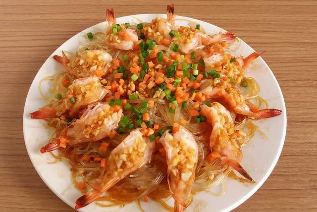 吃完还想吃的蒜蓉粉丝蒸虾