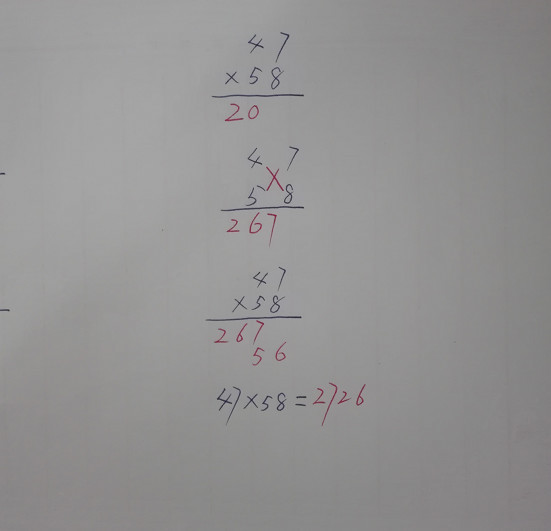 三年级数学两位数乘两位数,三种竖式速算法,最后一种最简便
