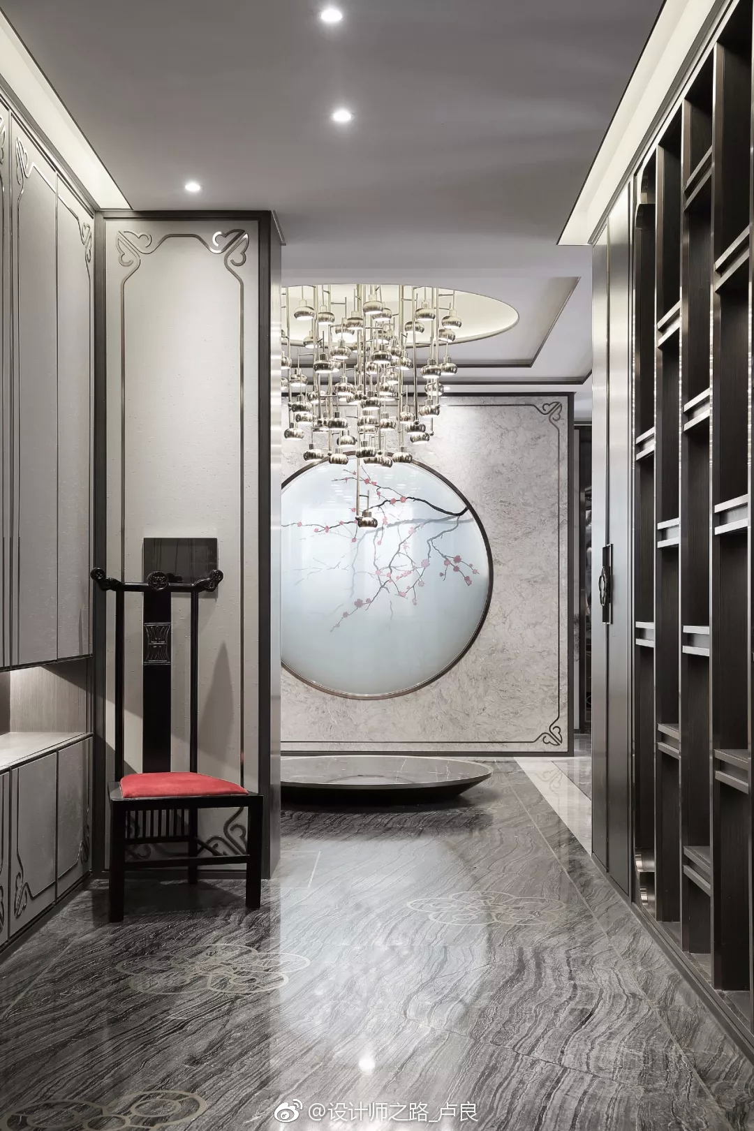 超美的中式样板房设计————玄关