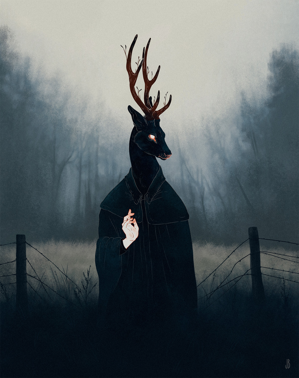 插画师jenna Barton 对狗 狐狸和鹿的神秘拟人化插图 Mysterious 插画师jenna Barton 对狗 狐狸和鹿的神秘拟人化插图 Mysterious