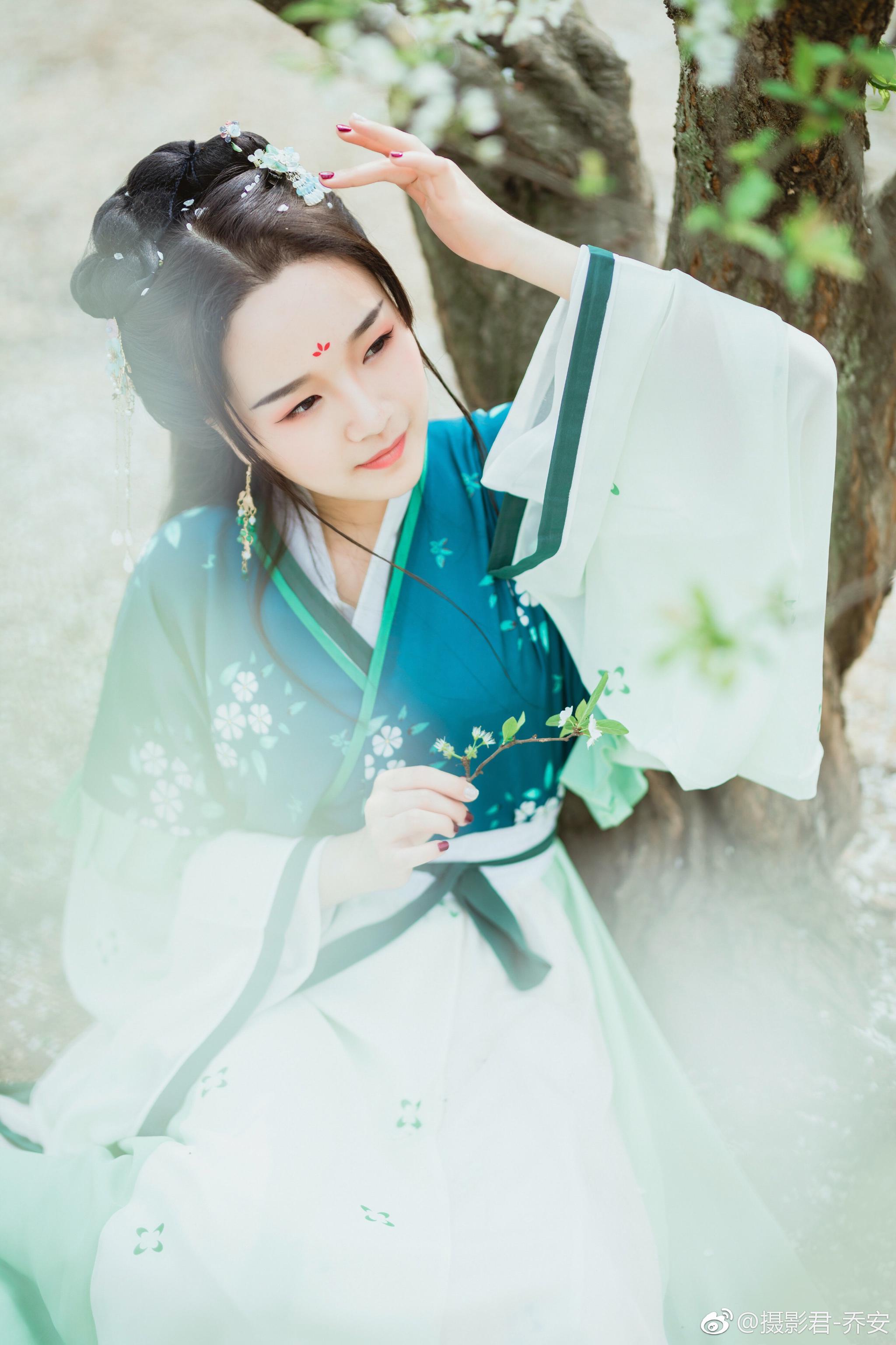 梨花落|乔安|摄影|古风_新浪新闻